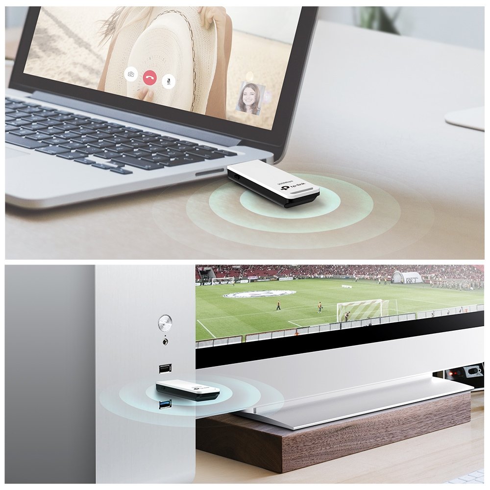 USB WIFI TP-LINK WN821N 300MB 2 Antenas Internas — vista detalle 2