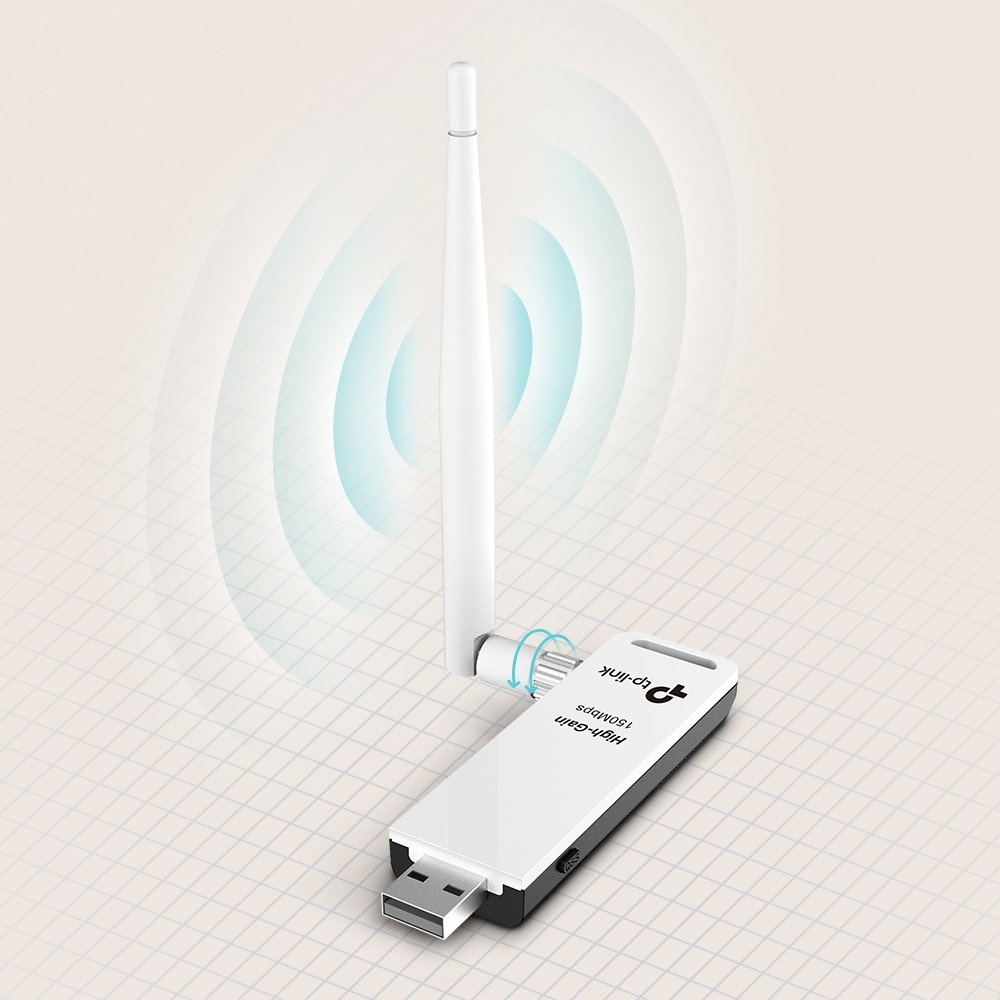 TP-Link WN722N — Adaptador WiFi USB 150Mbps con antena desmontable 4