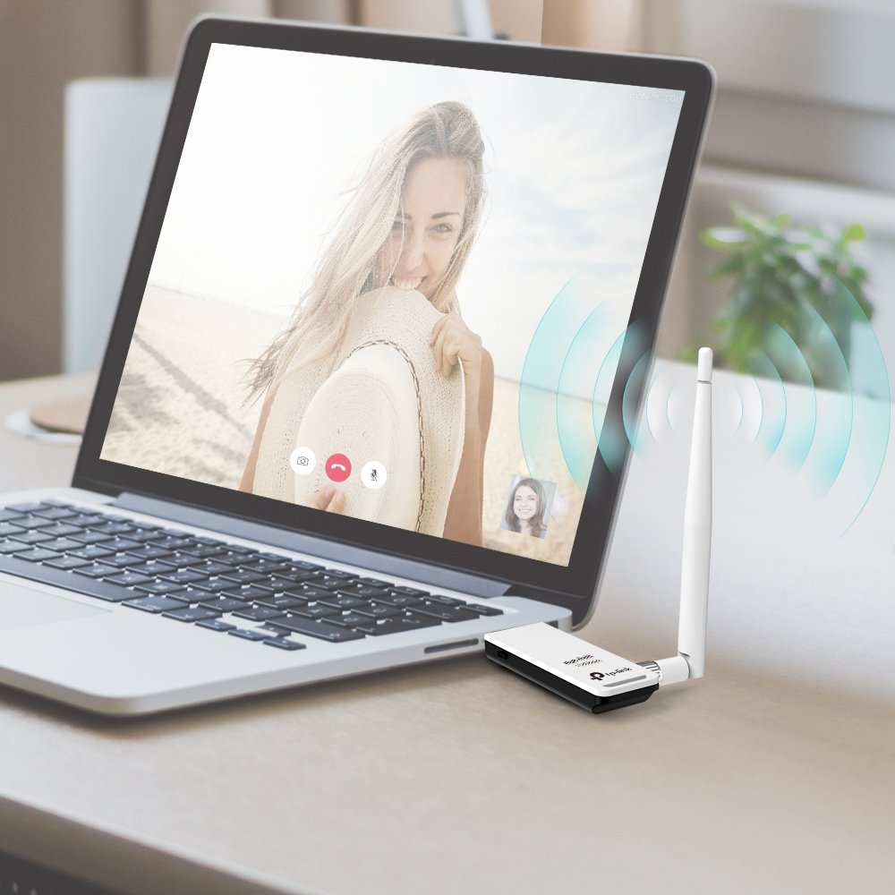 TP-Link WN722N — Adaptador WiFi USB 150Mbps con antena desmontable 6