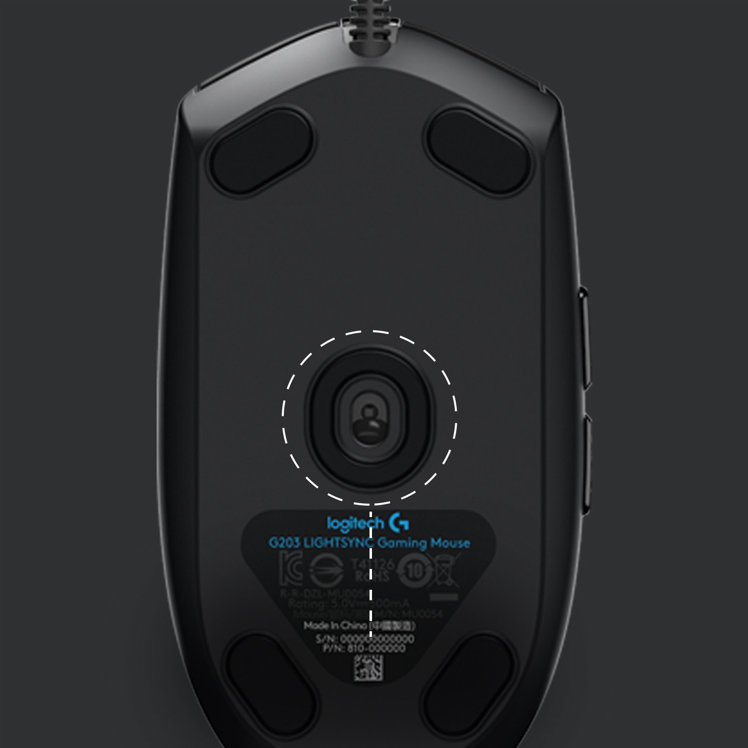 Logitech G203 — Mouse gaming RGB 8000 DPI 8
