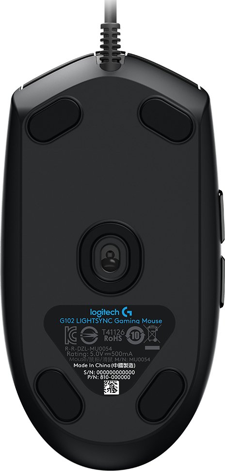 Logitech G102 LightSync — Ratón gaming RGB 8000 DPI — vista detalle 2