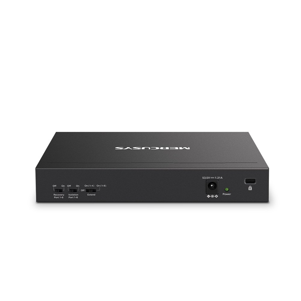 Switch Poe+ no Gestionable MS110P 10P 10/100 con 8P Poe+ 65W Ethernet Mini Desktop — vista detalle 2