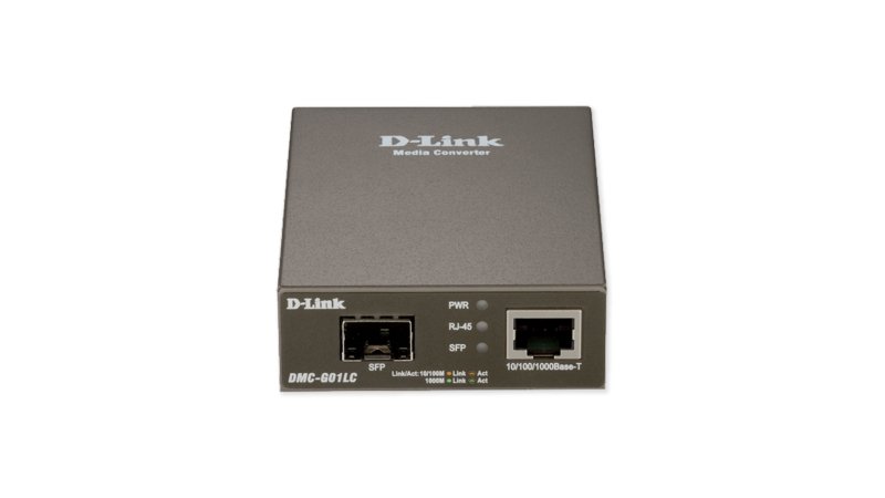 D-Link DMC-G01LC — Convertidor Gigabit Fibra a RJ45 Monomodo/Multimodo — vista detalle 1