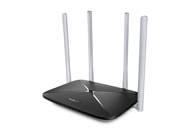 MERCUSYS AC12 — Router WiFi AC1200 Dual Band con 4 antenas