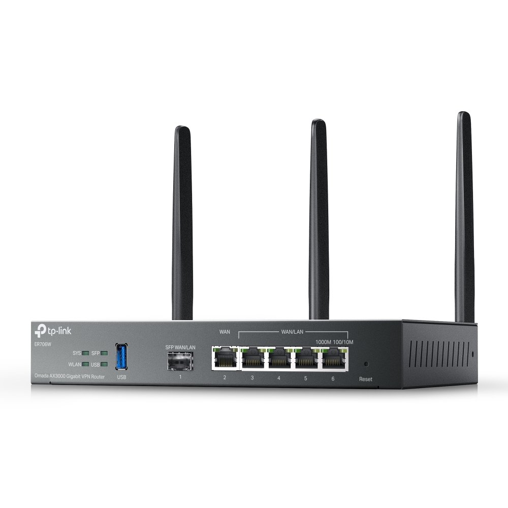 TP-LINK ER706W — Router VPN Gigabit WiFi 6 AX3000 3