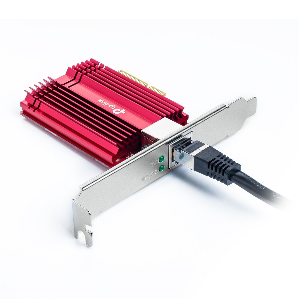Tarjeta de RED Pcie 10GIGABIT TP-LINK TX401 Incluye Soporte Estandar y de Perfil bajo 2