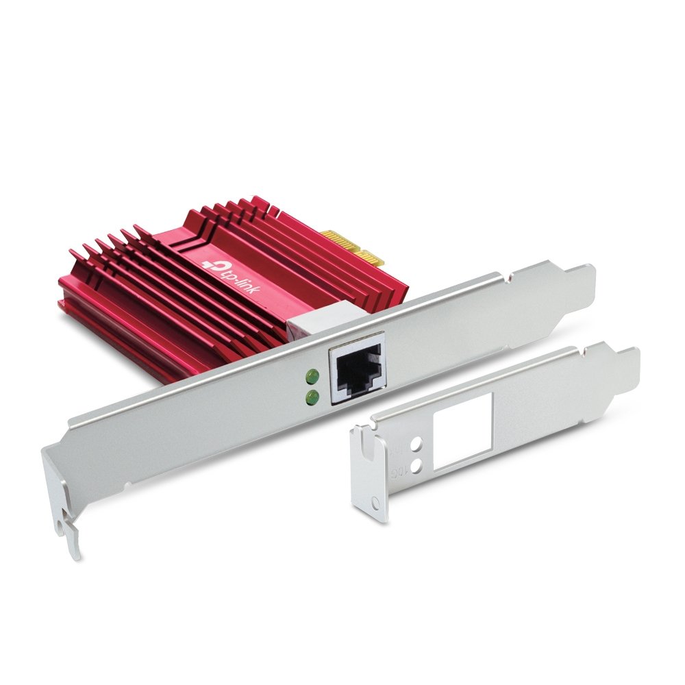 Tarjeta de RED Pcie 10GIGABIT TP-LINK TX401 Incluye Soporte Estandar y de Perfil bajo 3