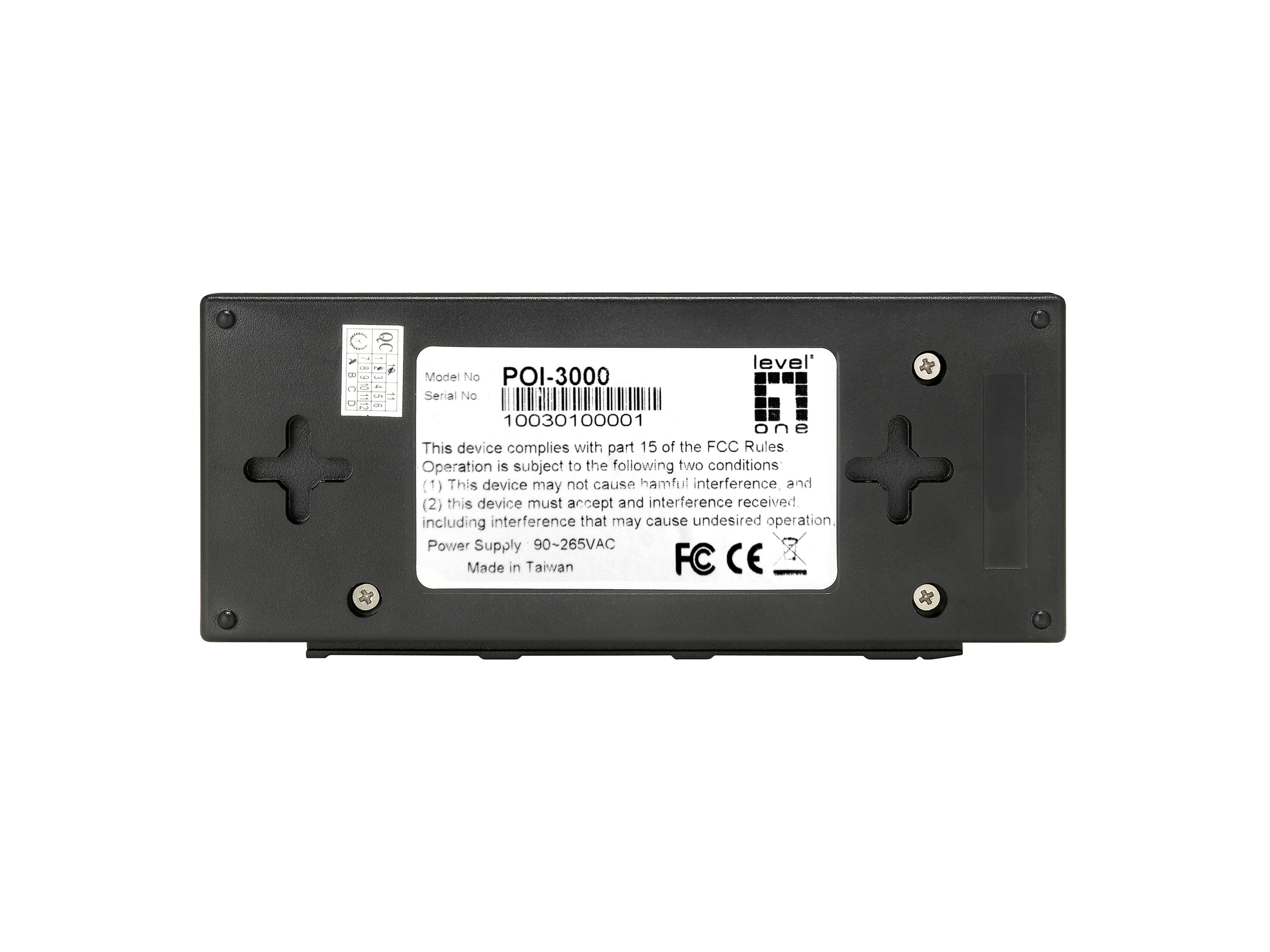 POE Injector Adapter Gigabit PASA Datos y Alimentacion por el Mismo Cable hasta 100M 3