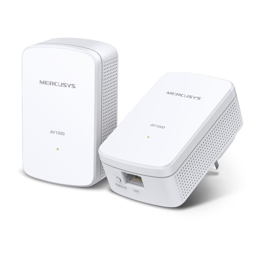 MERCUSYS MP500 — Kit adaptadores PLC con Gigabit Ethernet (2 unidades)