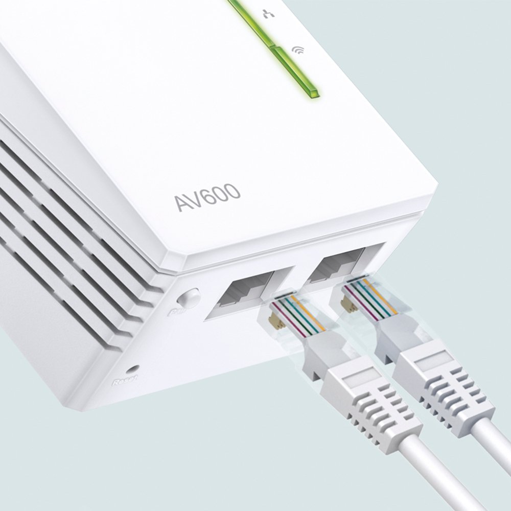 TP-LINK TL-WPA4220 — Adaptador Powerline WiFi 600Mbps con 2 puertos Ethernet 4