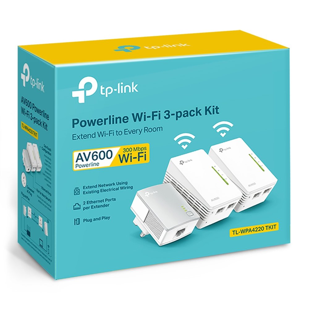 TP-LINK TL-WPA4220T — Kit powerline WiFi 300Mb con 2 puertos Ethernet 3
