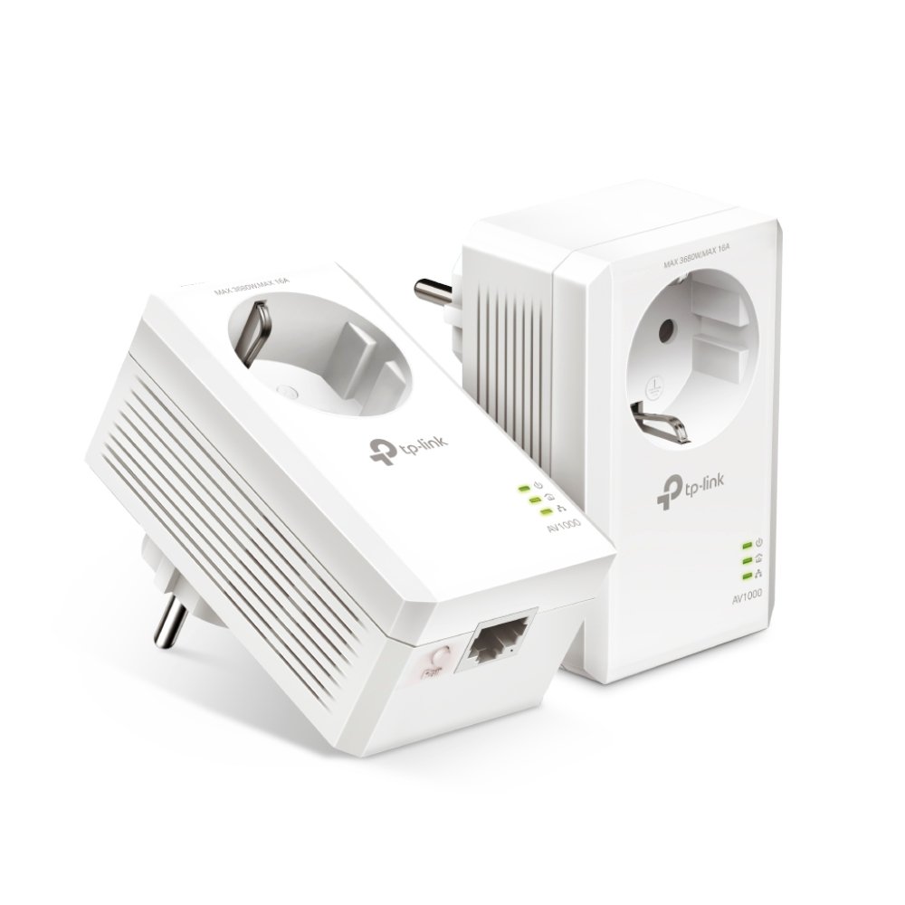 Homeplug TP-LINK Powerline 1000MB PA7017KIT Passthrough 1...