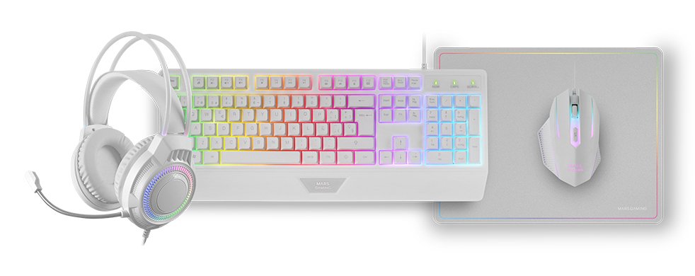 MARS GAMING MCP124PROWES — Pack 4 en 1 RGB Mecánico 3200DPI — vista detalle 1