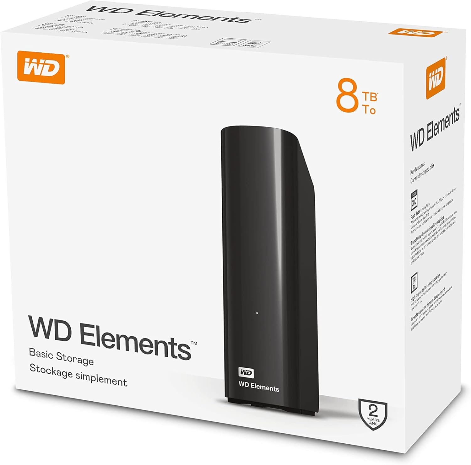 Disco DURO Externo Elements 8TB USB 3.0 WDBWLG0080HBK-EESN 5