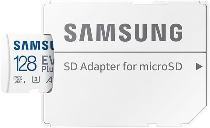 Samsung EVO Plus 128GB — Memoria microSD Clase 10 con adaptador 5