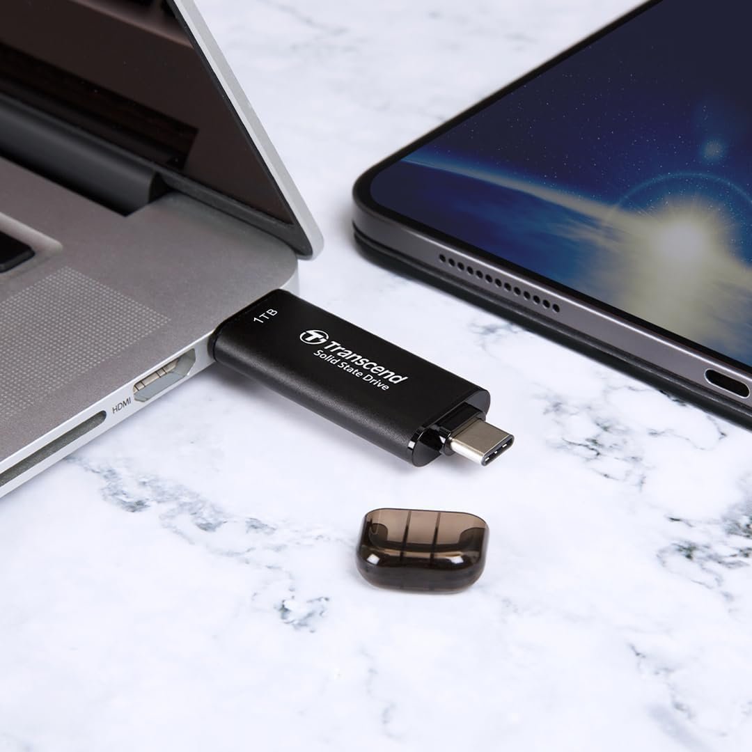Memoria USB-C/USB-A 512GB SSD USB 10Gbps (ESCRITURA 950MB/s) TS512GESD310C 3