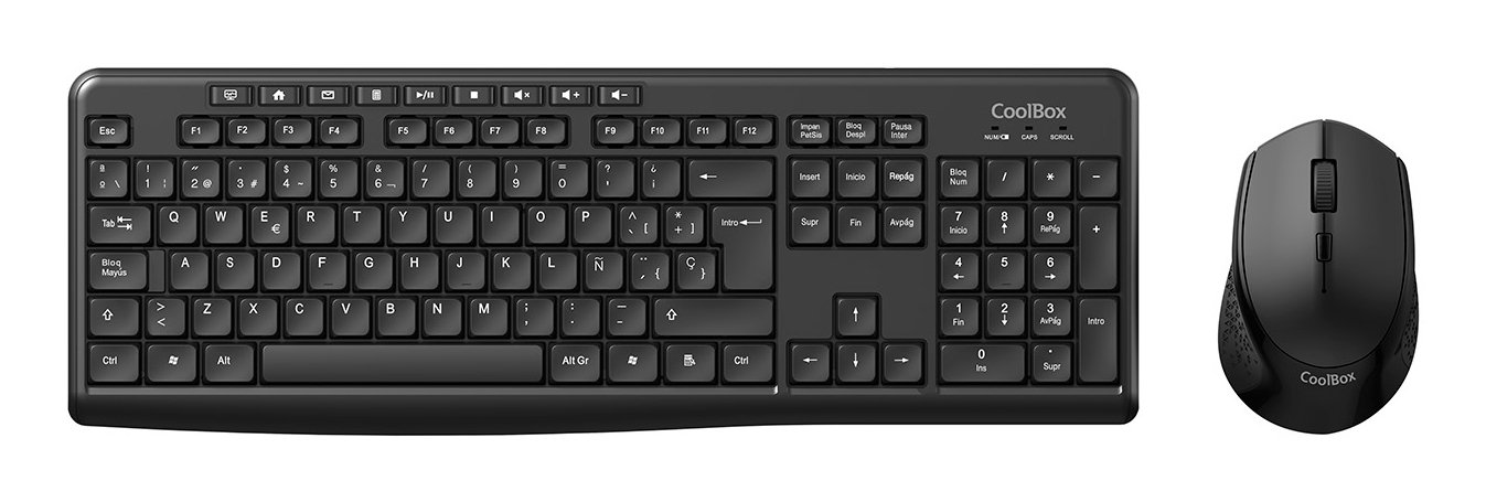 COOLBOX Wireless 2.4GHz — Teclado y mouse resistente a salpicaduras 2