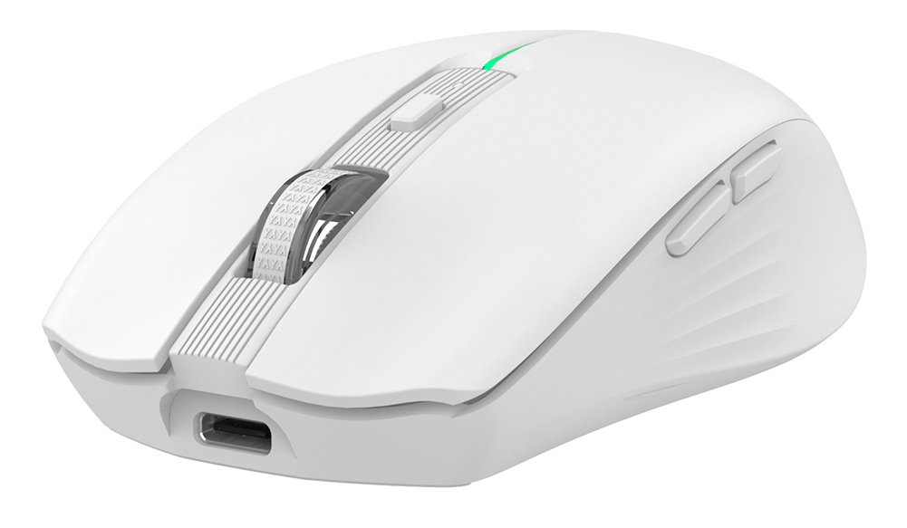 Mouse Gaming Wireless W01 1600dpi Ajustables 6 Botonoes Bateria 500mAh Color Blanco — vista detalle 1