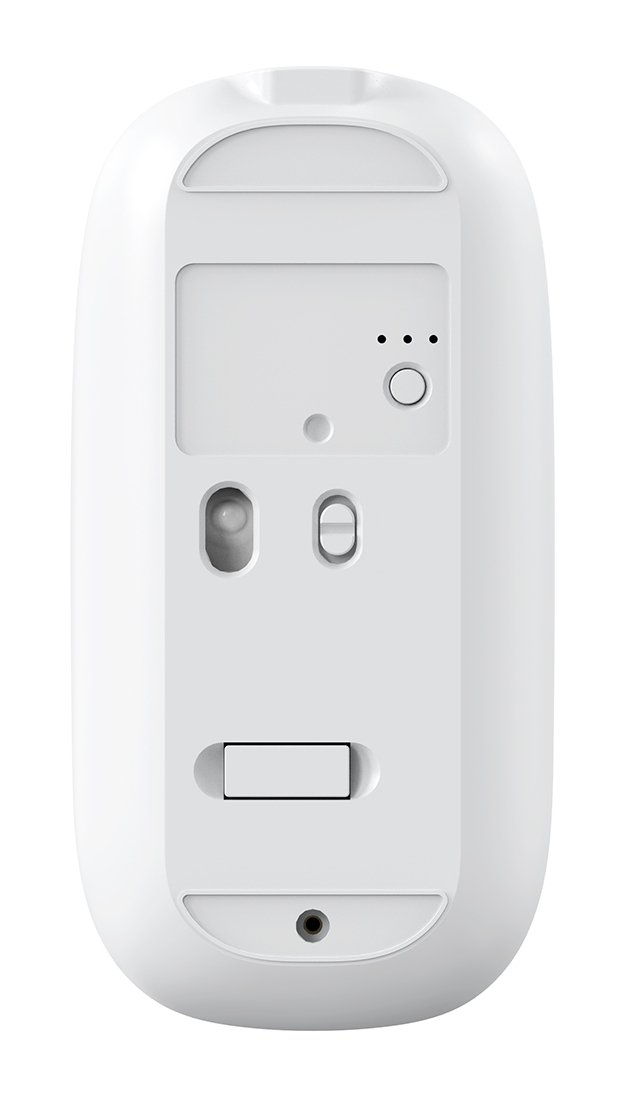 Mouse Multidispositivo IA W02-W BT5.0 BT3.0 2.4GHz1600dpi 6 Botones Bateria 500mAh Blanco — vista detalle 2