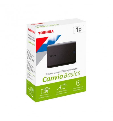 Disco DURO Externo Canvio Basics 1TB 2.5" USB 3.2 Black HDTB510EK3AA 7