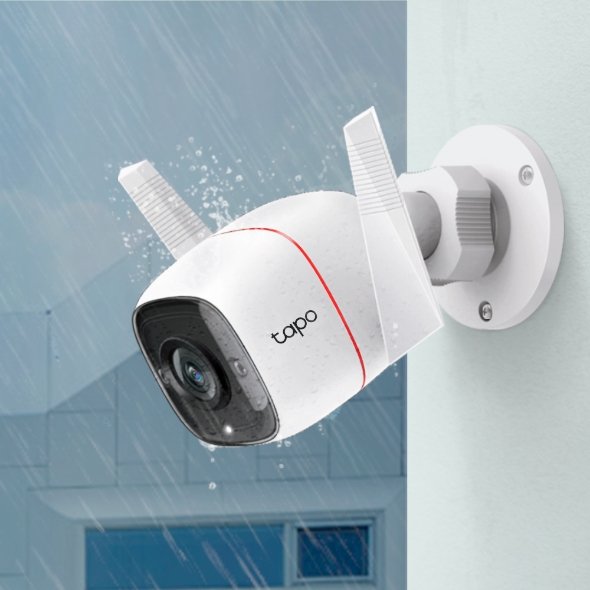 Camara Exterior IP WIFI TP-LINK TAPO T65 IP66 Ultra Definicion 3MP Vision Nocturna 30m Deteccion de Movimiento Alarma 2WAY Audio — vista detalle 2