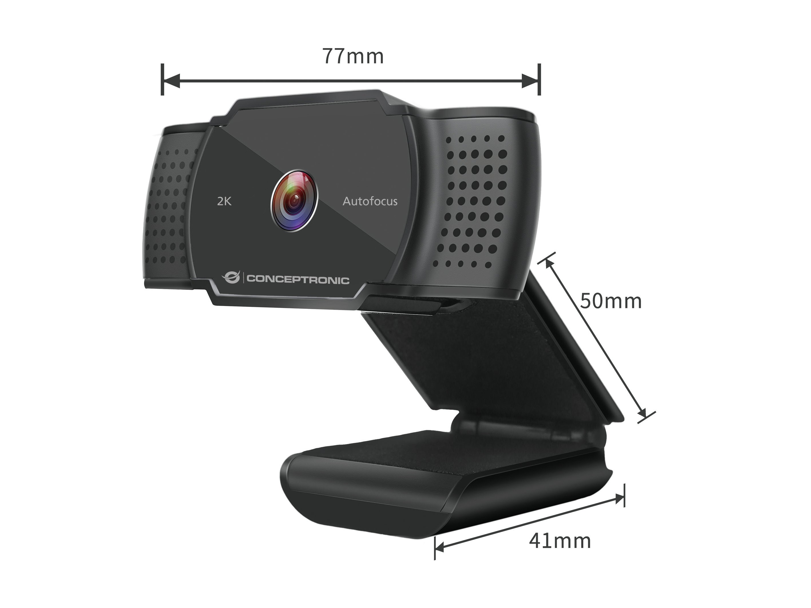CONCEPTRONIC AMDIS — Webcam 2K 5MP con micrófono integrado 2