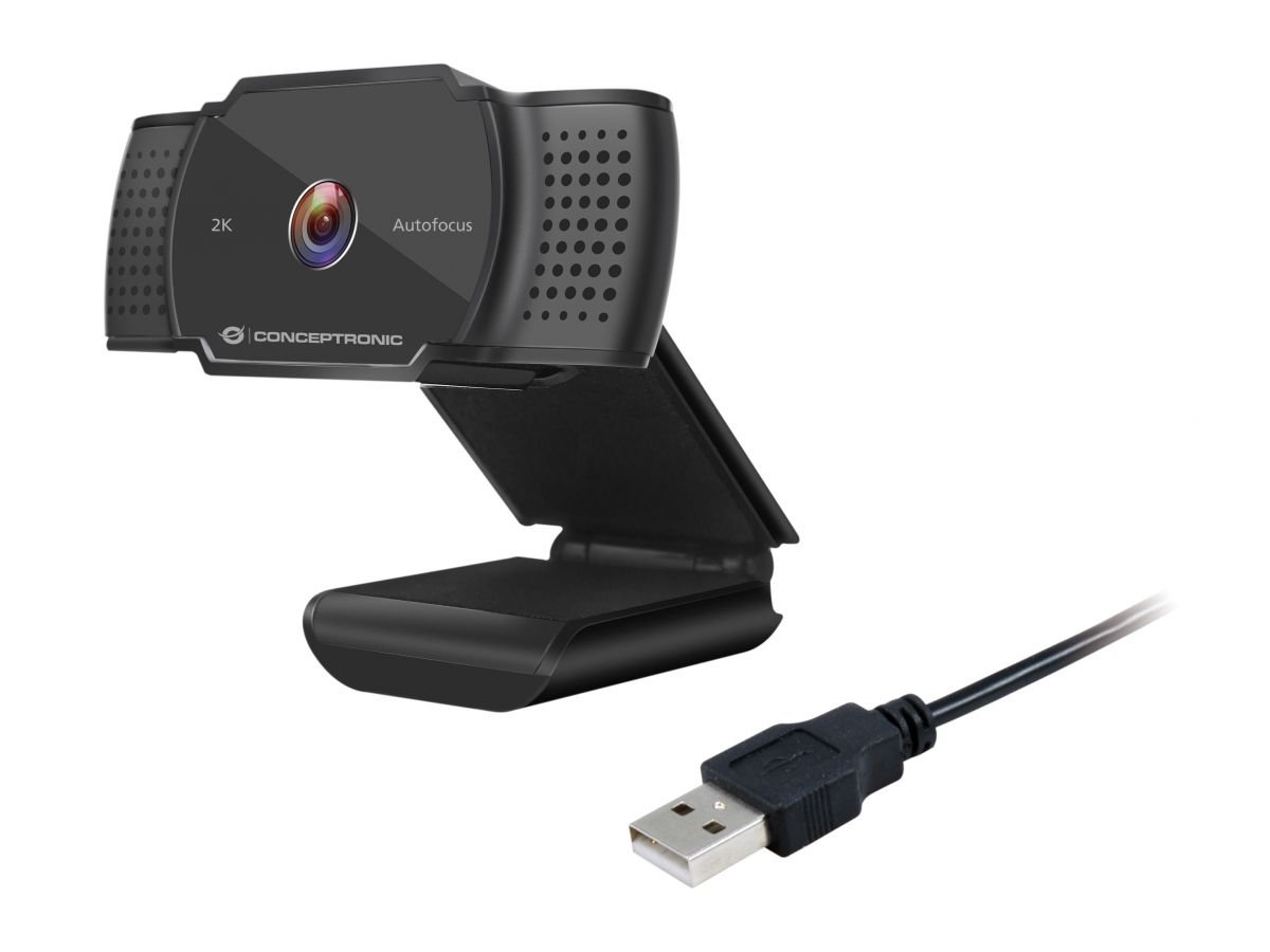 CONCEPTRONIC AMDIS — Webcam 2K 5MP con micrófono integrado 7