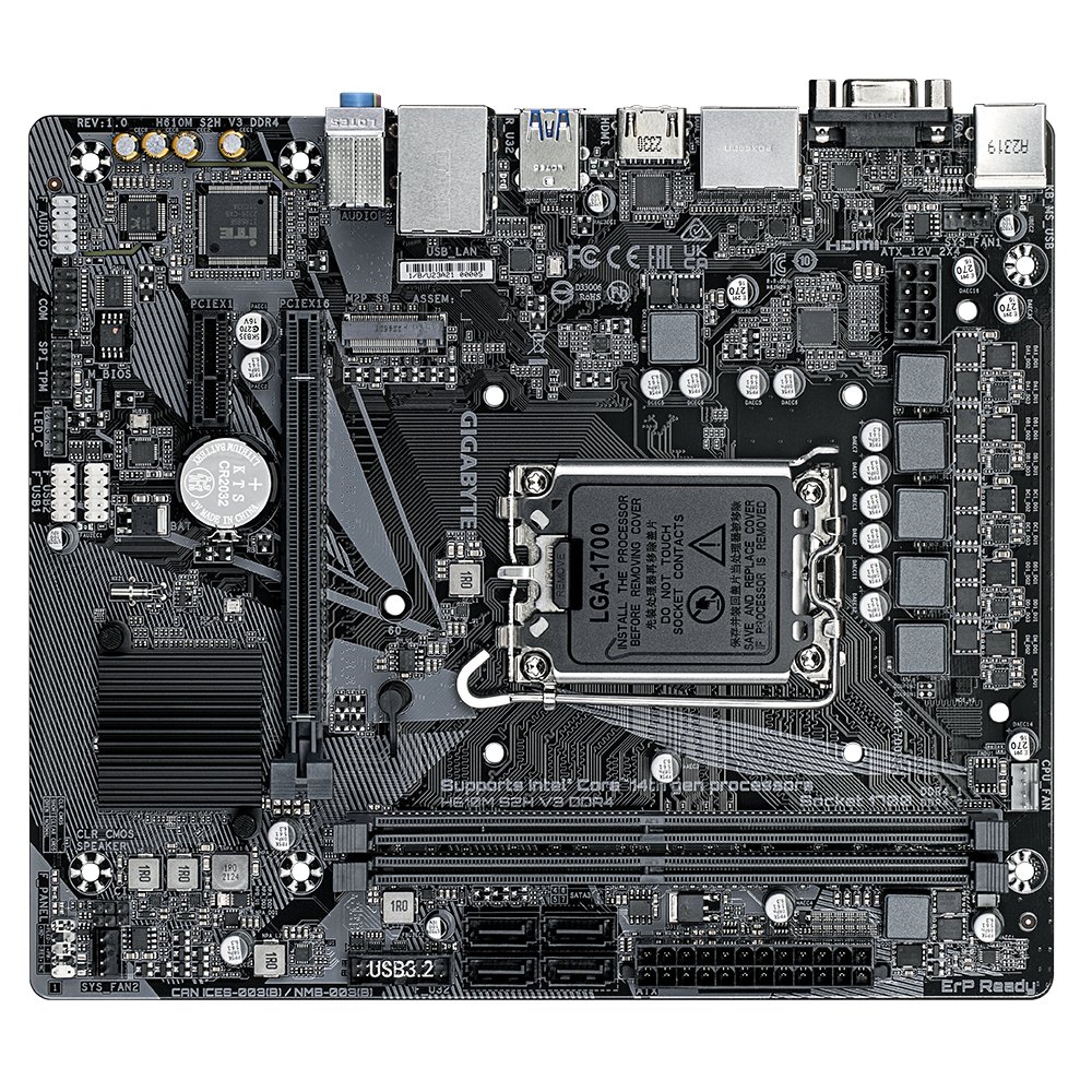 GIGABYTE H610M S2H V3 — Placa base M-ATX DDR4 Socket 1700 4