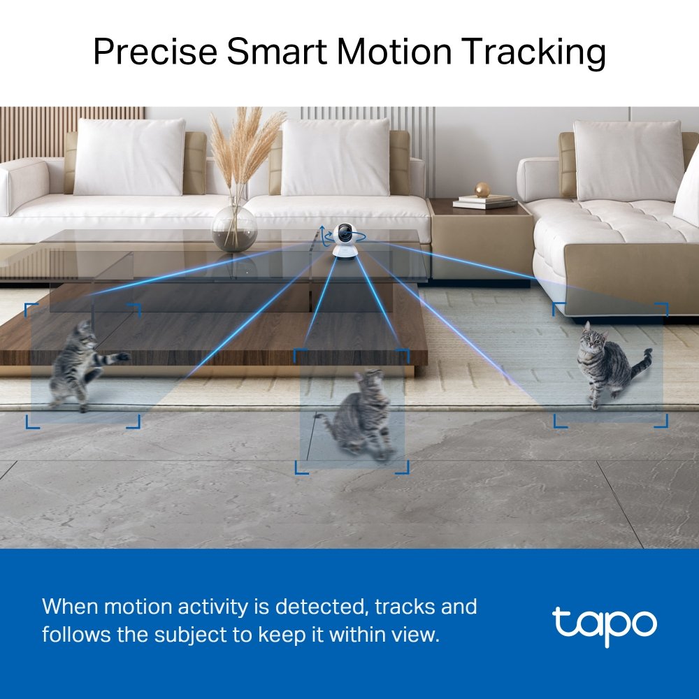TP-LINK Tapo TC72 — Cámara IP 4MP con IA, visión nocturna y giro 360° 5