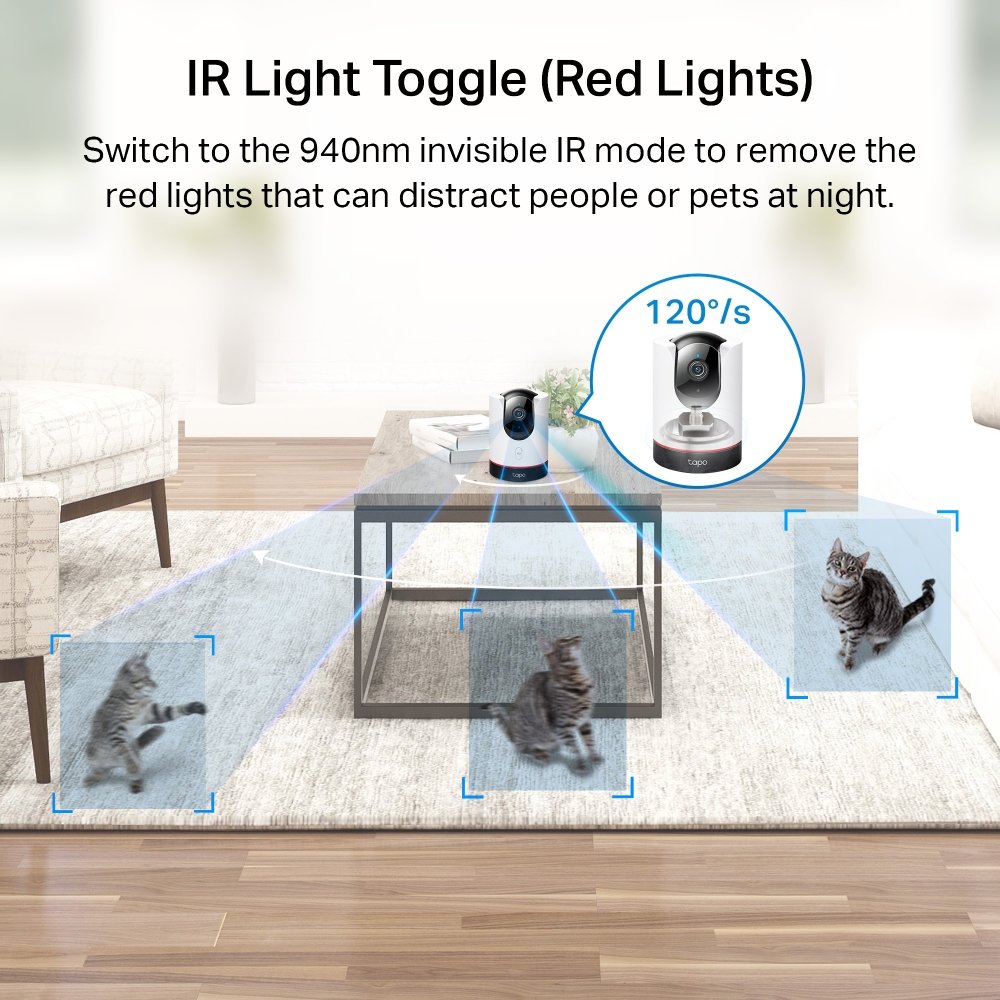 Camara IP WIFI TP-LINK TAPO C225 2K QHD Rotacion 360º DETEC. MOV. ASIST. de VOZ 5