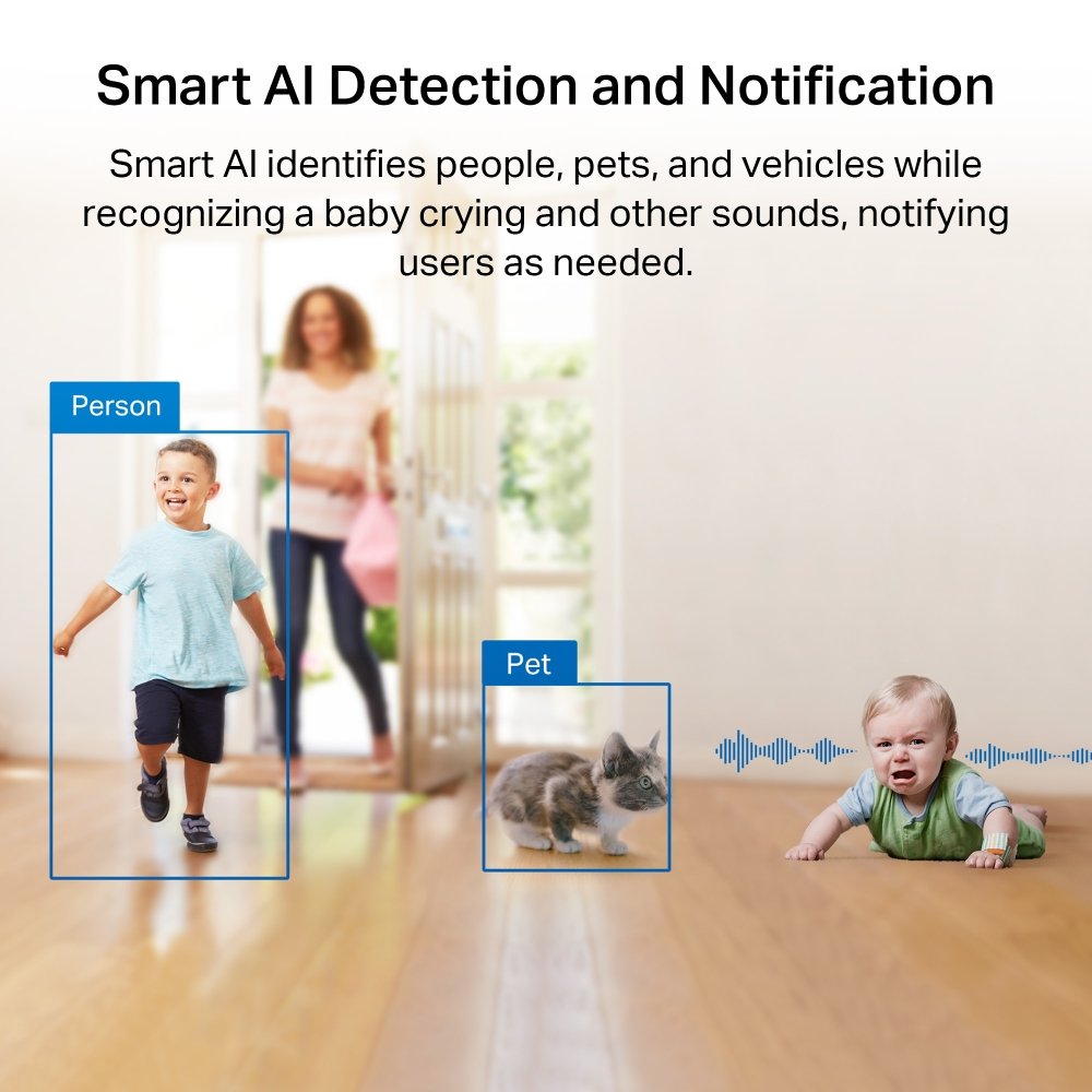 Camara IP WIFI TP-LINK TAPO C225 2K QHD Rotacion 360º DETEC. MOV. ASIST. de VOZ 6