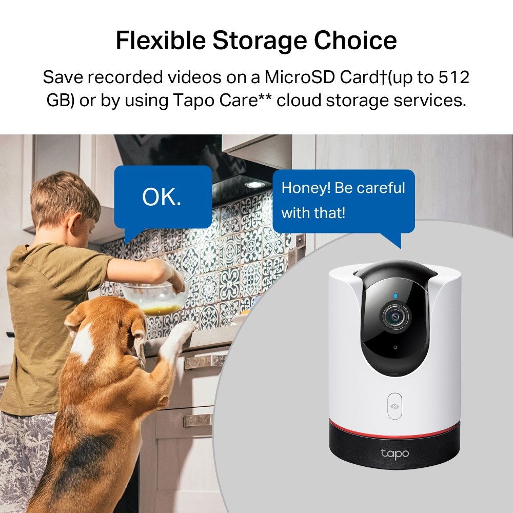 Camara IP WIFI TP-LINK TAPO C225 2K QHD Rotacion 360º DETEC. MOV. ASIST. de VOZ 8