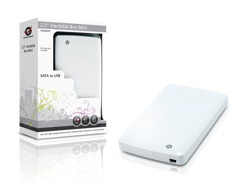 Caja Externa 2.5" USB 2.0 USB 2.0 SATA Color Blanco C20-251 — vista detalle 2