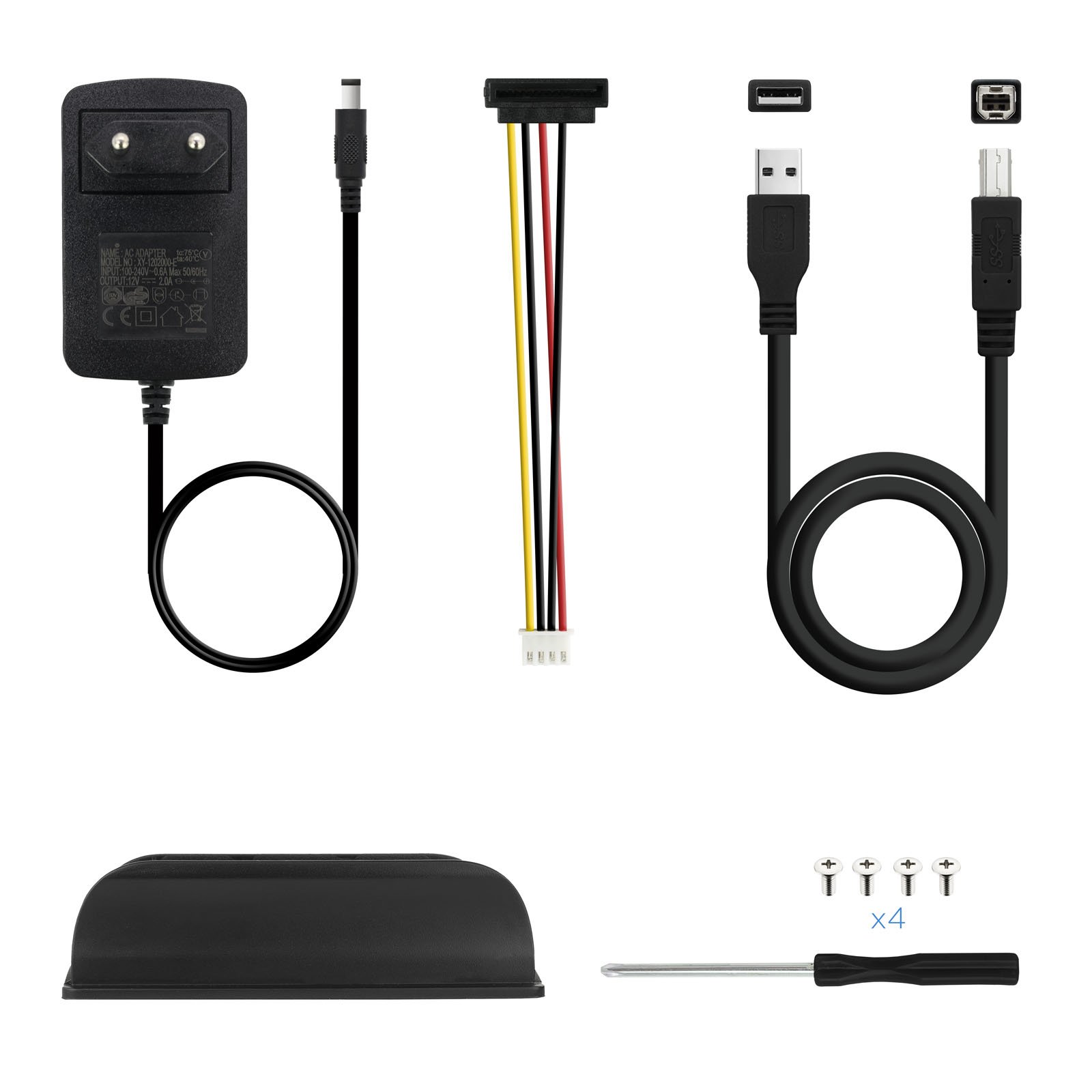 TOOQ TQE-3520B — Caja externa 3.5" USB 2.0 para discos IDE-SATA 5