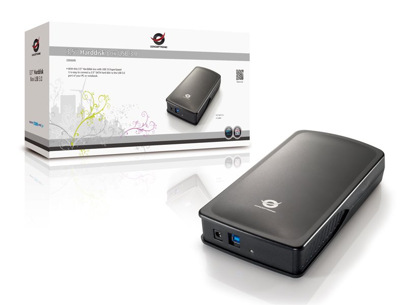 Conceptronic C20-300 — Caja externa 3.5" USB 3.0 sin tornillos 5