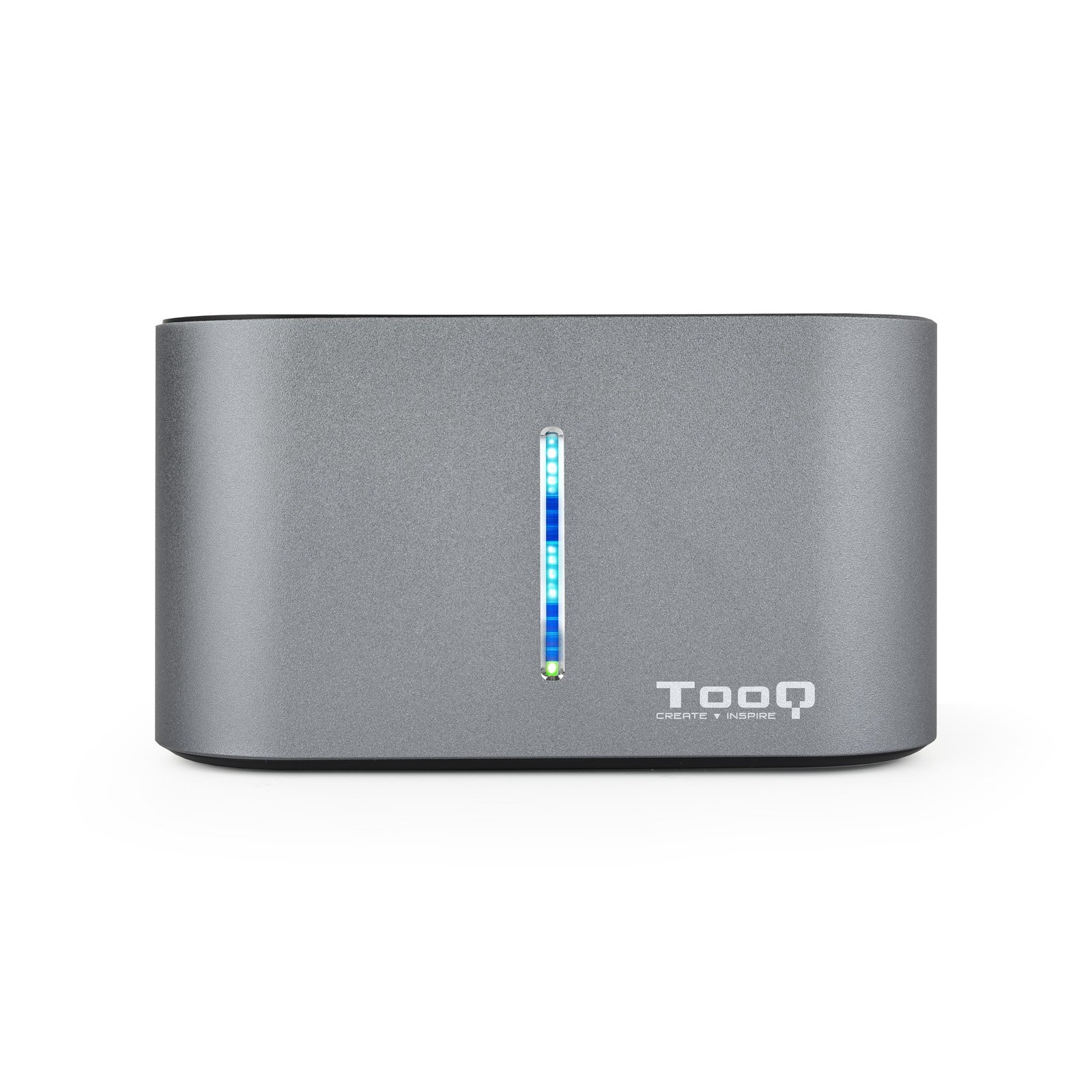 Docking Station TQDS-802DW 2.5"/3.5" SATA USB 3.1 Funcion Clonación Gris — vista detalle 1