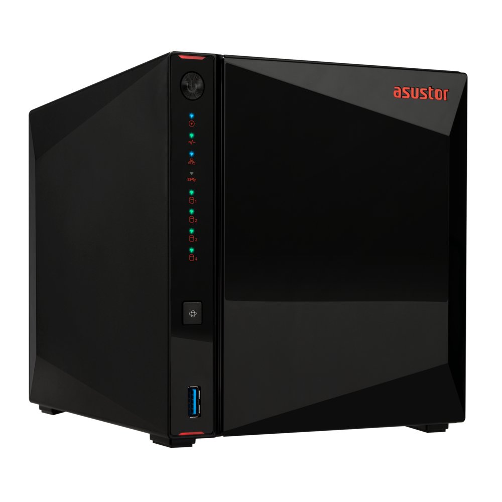 Servidor NAS Nimbustor 4 GEN2 AS5404T 4 Bahias 4xM.2 Nvme Celeron N5105 2.0GHz 4GB HDMI RJ45 2x2.5Gb 3xUSB3.2 — vista detalle 1