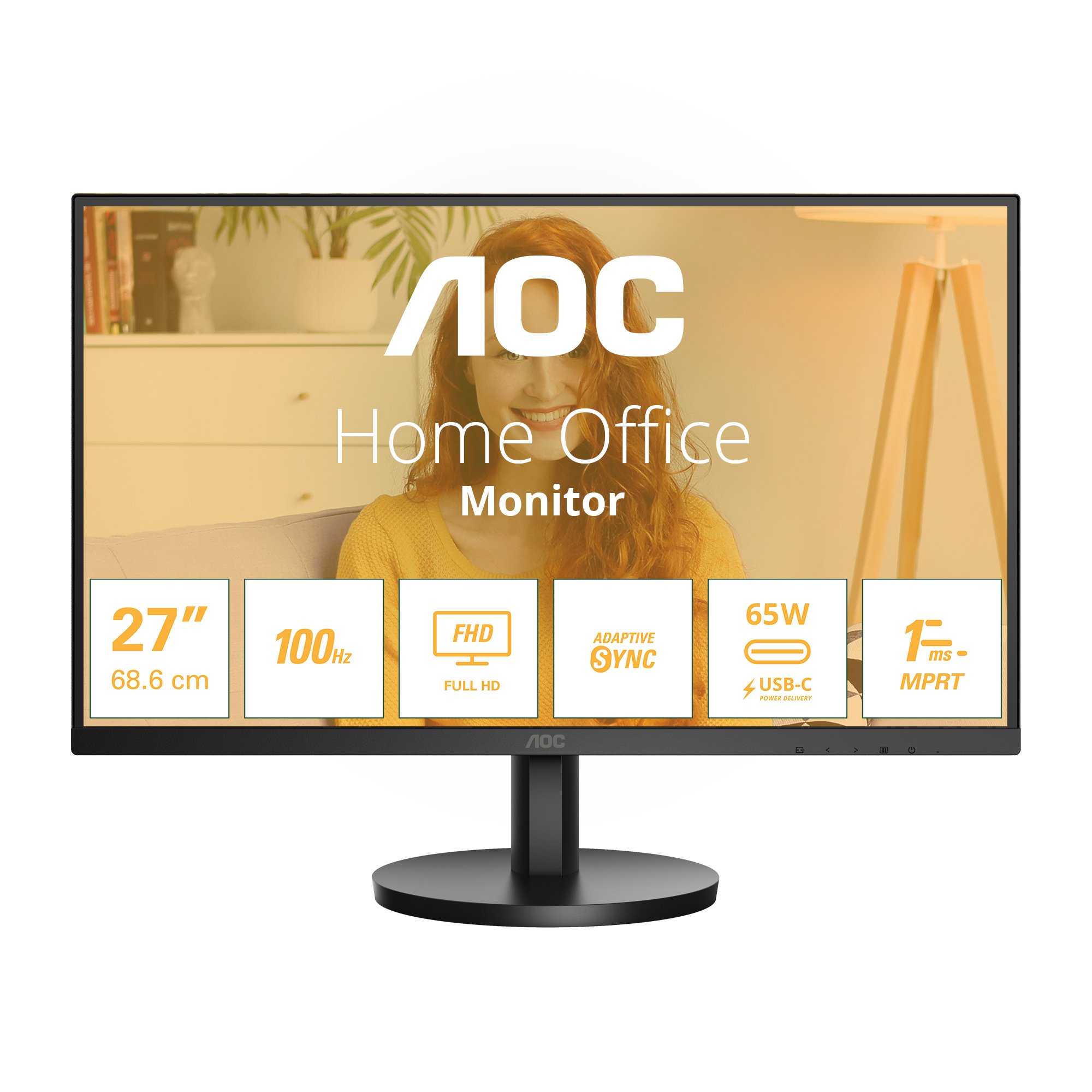 Monitor 27" USB-C HDMI 27B3CA2 IPS FHD 1MS 100Hz 2x2W VES...