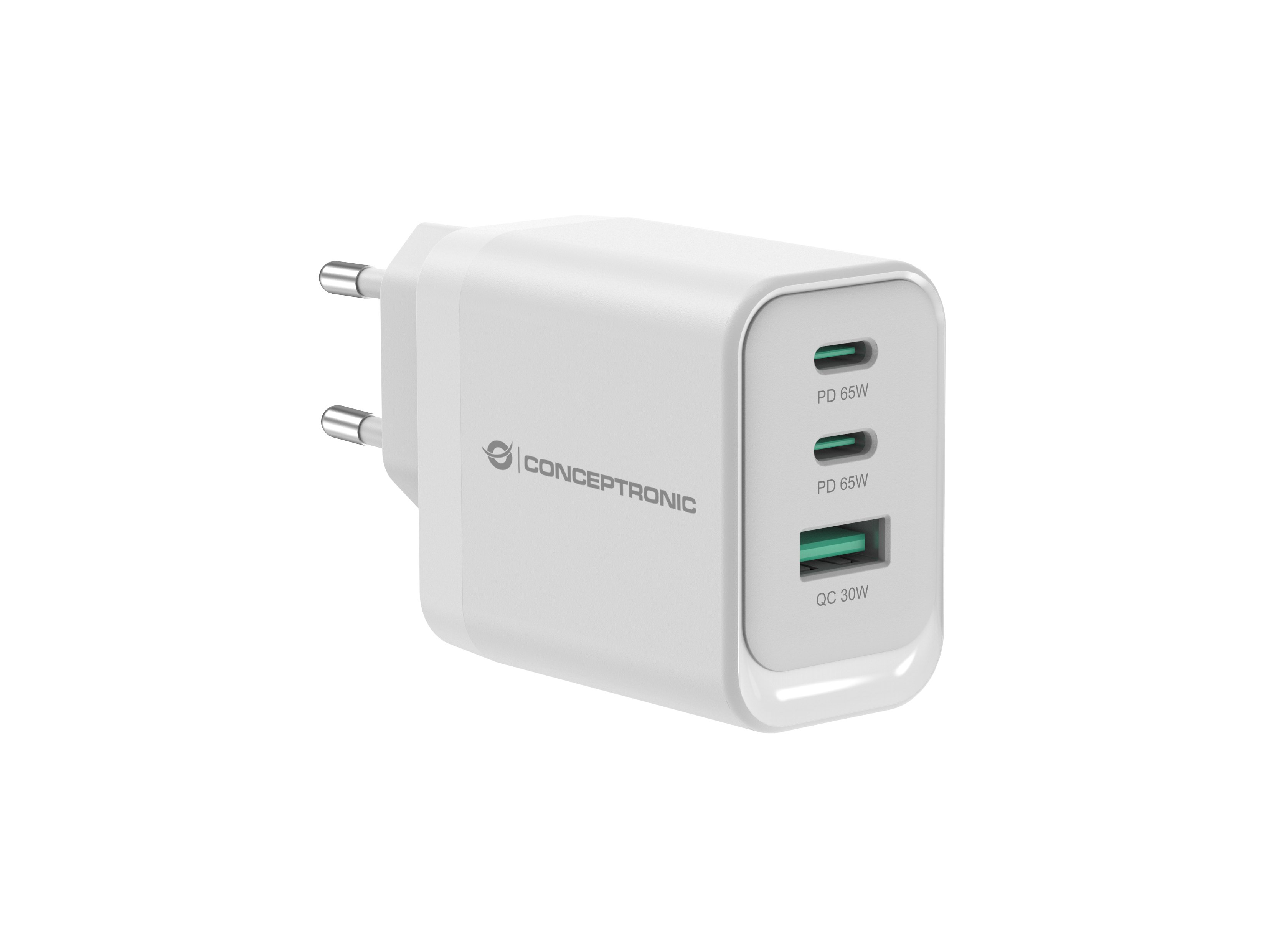 CONCEPTRONIC ALTHEA — Cargador USB-C 65W con Quick Charge 3.0
