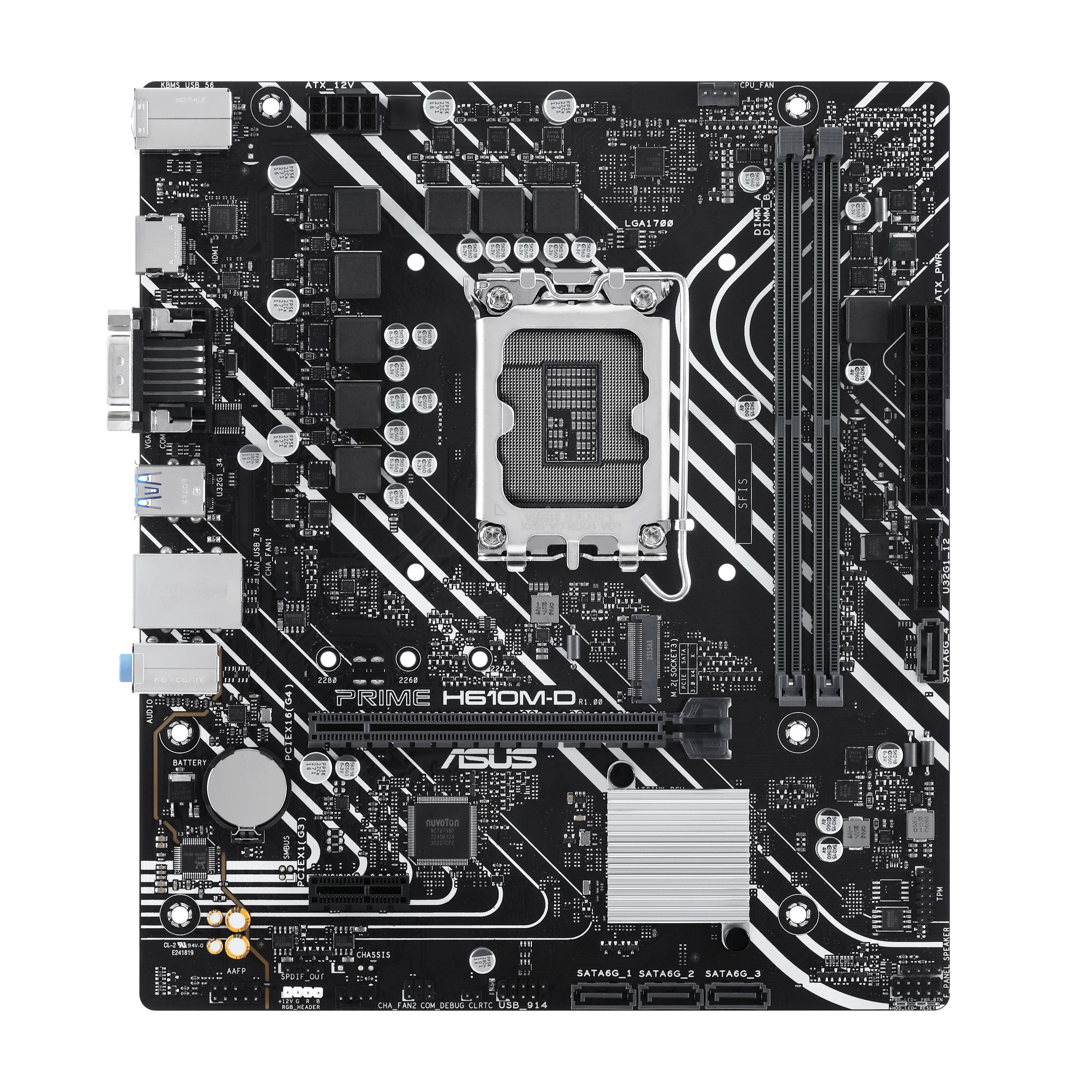 ASUS PRIME H610M-D — Placa base M-ATX DDR5 socket 1700 2
