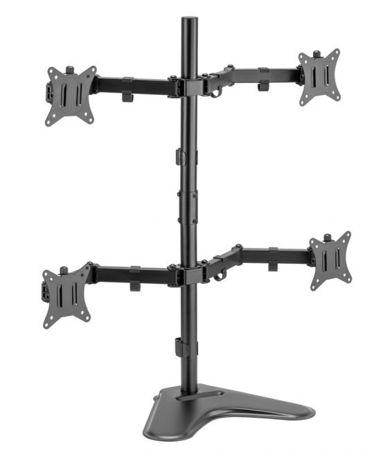 Soporte de Mesa con BASE 650127 para 4 Pantallas 17"-32" Doble Brazo Articulado VESA Standard hasta 9KG — vista detalle 1