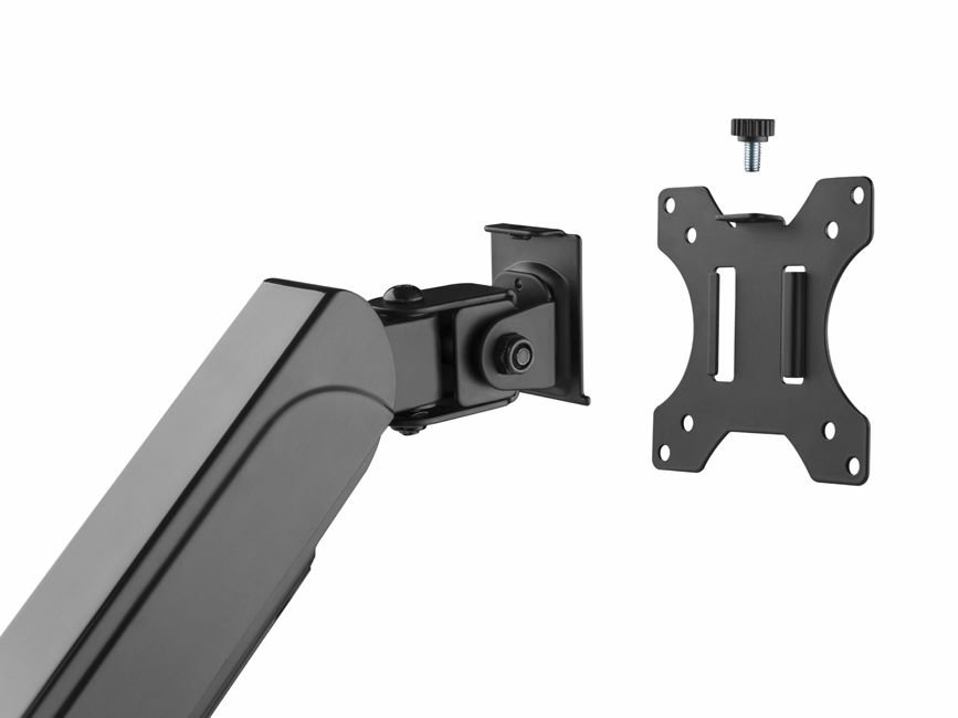 Soporte de Mesa 650134 para 3 Pantallas 17" - 27" Aluminio Muelle de GAS Inclinable y Giratorio Max — vista detalle 1