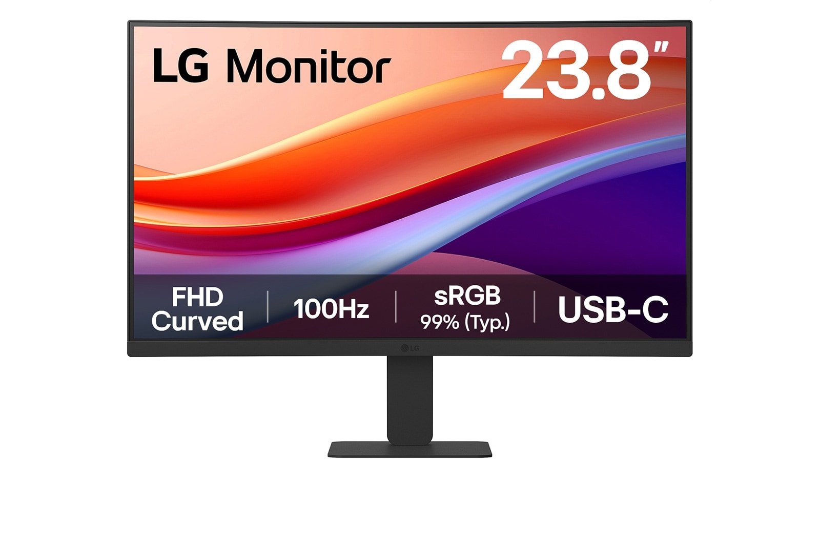 Monitor 24" Curvo 1500R HDMI USB-C 24U421A-B FHD VA