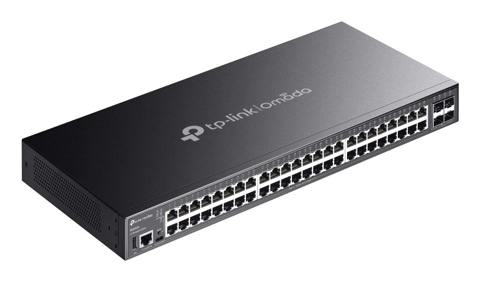 Switch Gestionable L3 TP-LINK SG5452X 52P 48xRJ45Gb 4xSFP+ 10Gb 176Gbps — vista detalle 2