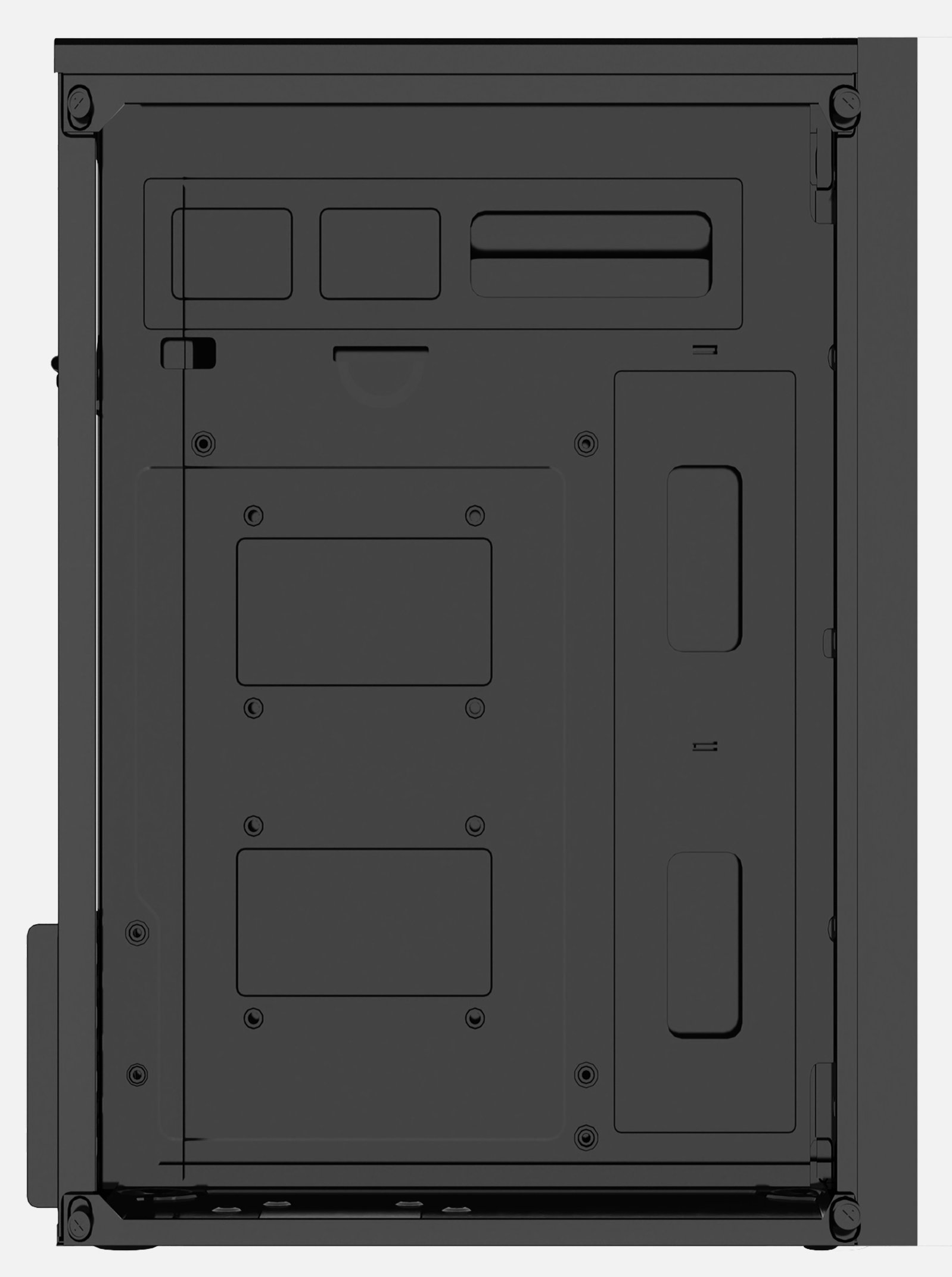 Caja Microatx APPC-201 2x3.5” 2x2.5” 1xUSB2.0 1xUSB3.0 Grafica MAX. 260 Mm Color Negro — vista detalle 2