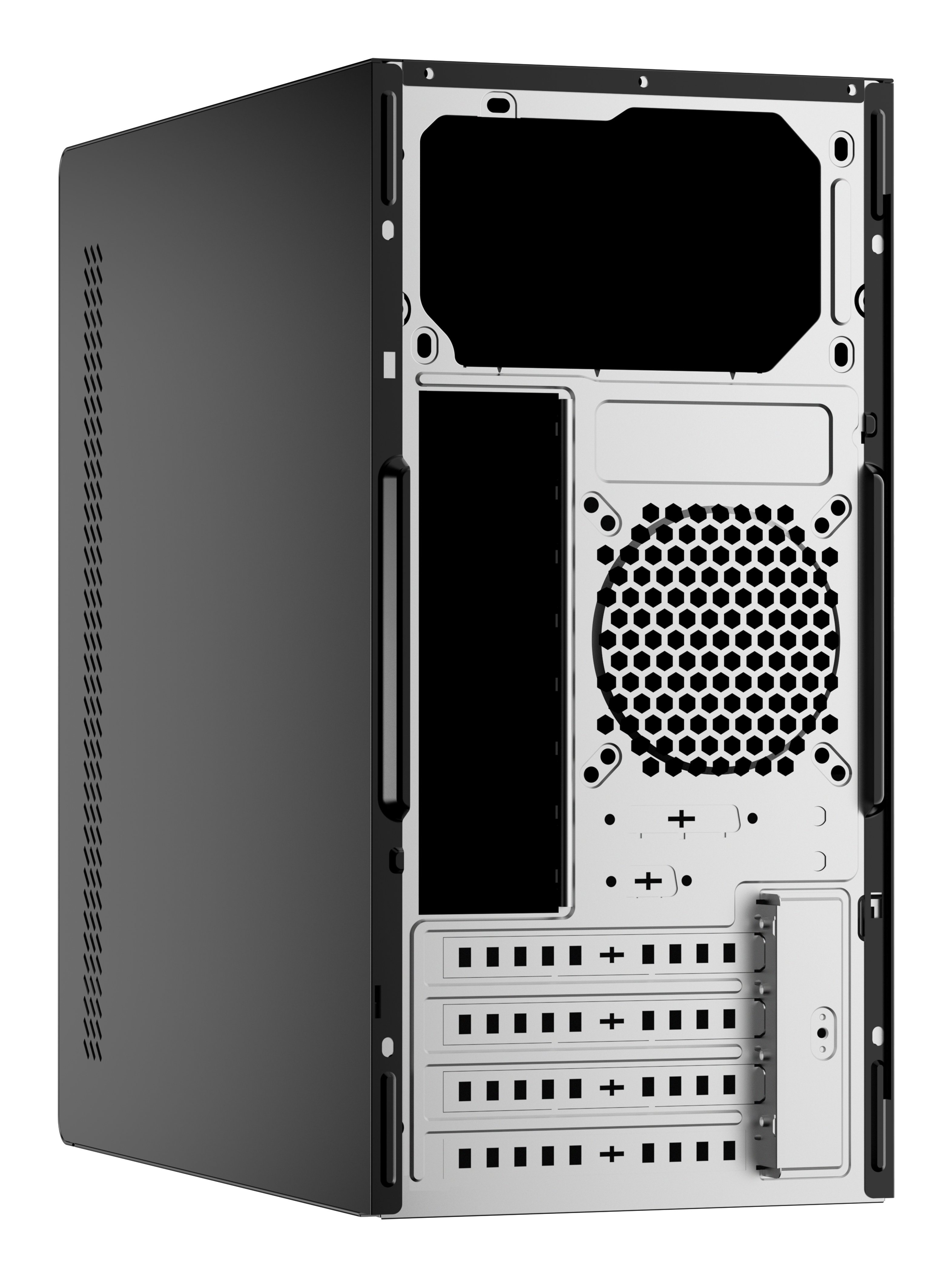 Caja Microatx APPC-403 1x3.5” 2x2.5” 1xUSB2.0 1xUSB3.0 GRAF. MAX. 295 Mm Color Negro — vista detalle 2