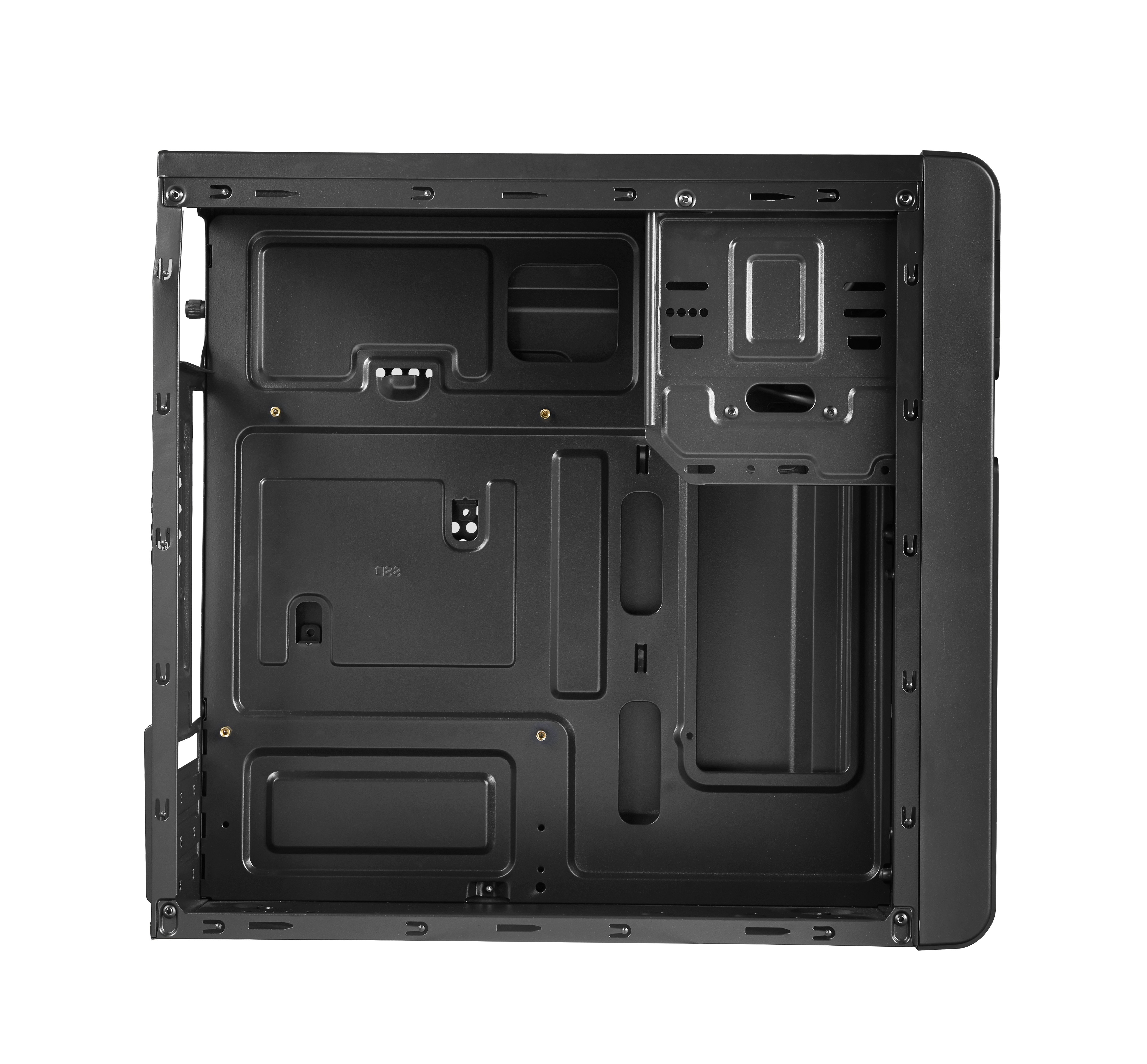 Caja Microatx APPC-301 3x3.5” 2x2.5” 1xCDROM 1xUSB2.0 1xUSB3.0 GRAF. MAX. 340 Mm Color Negro — vista detalle 1