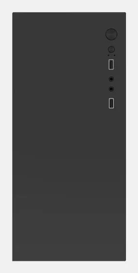 Caja Microatx APPC-205 1x3.5” 1x2.5” 1xUSB2.0 1xUSB3.0 Grafica MAX. 260 Mm F.A. 500w Negro — vista detalle 2
