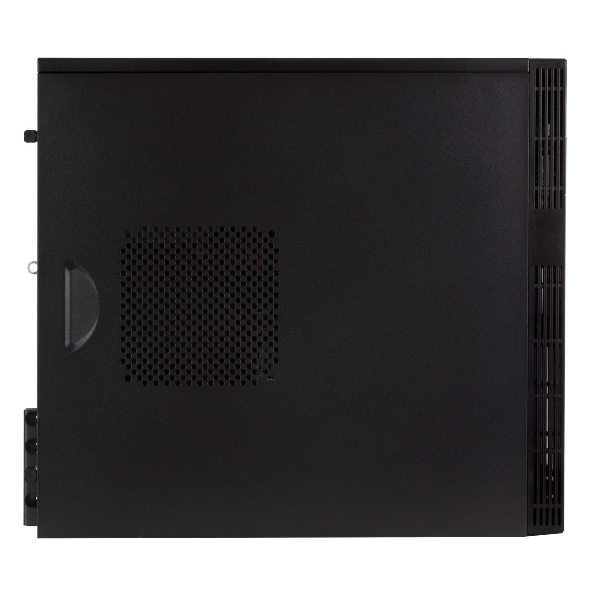 Caja Micro ATX GREY RAIN EVO Color Negro Frontal Cepillado con Regillas Laterales USB 2.0 y 3.0 Incluye Fuente de Alimentacion 500W — vista detalle 1