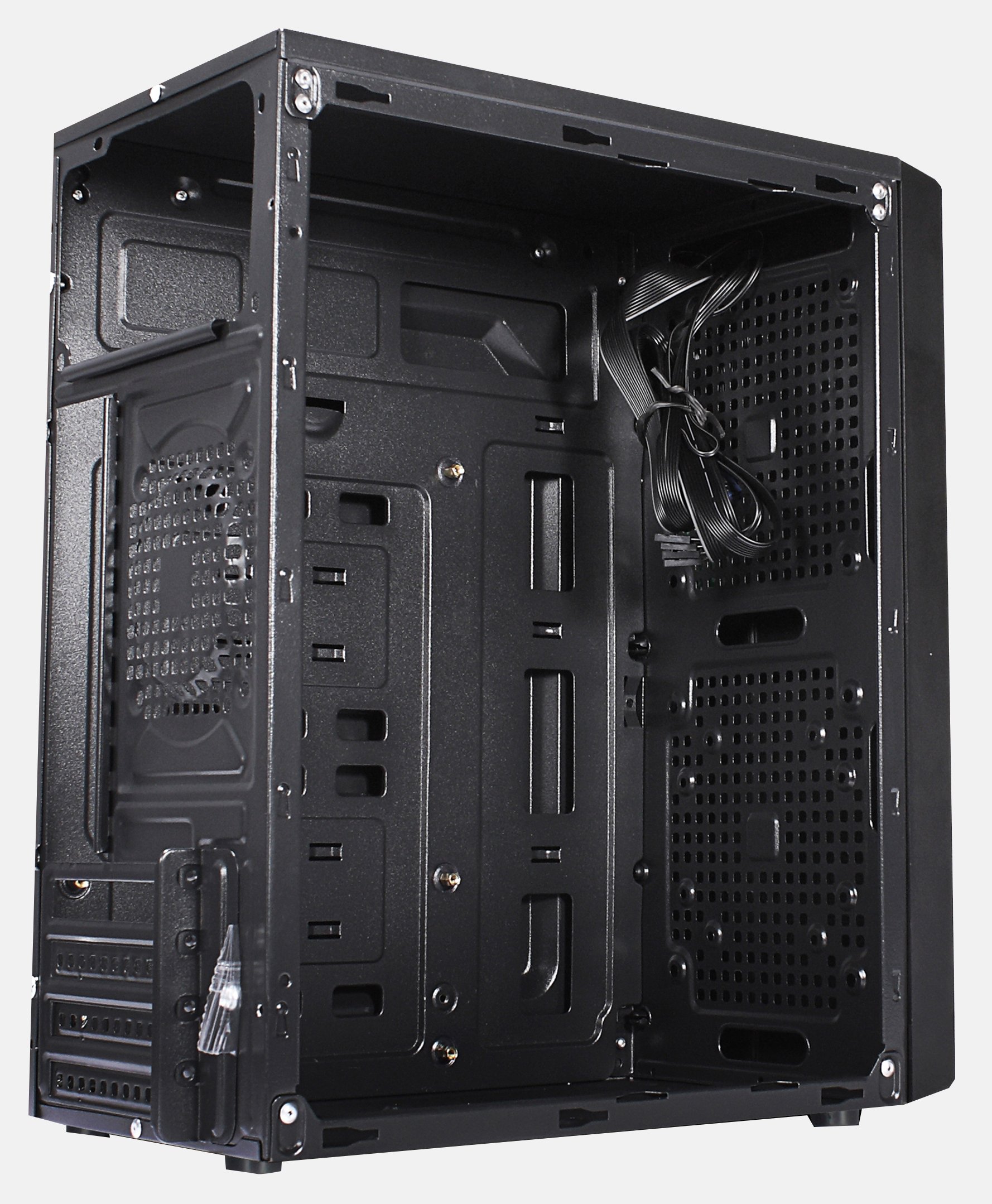 Caja Microatx APPC-203 2x3.5” 2x2.5” 1xUSB2.0 1xUSB3.0 Grafica MAX. 260 Mm Color Negro — vista detalle 2